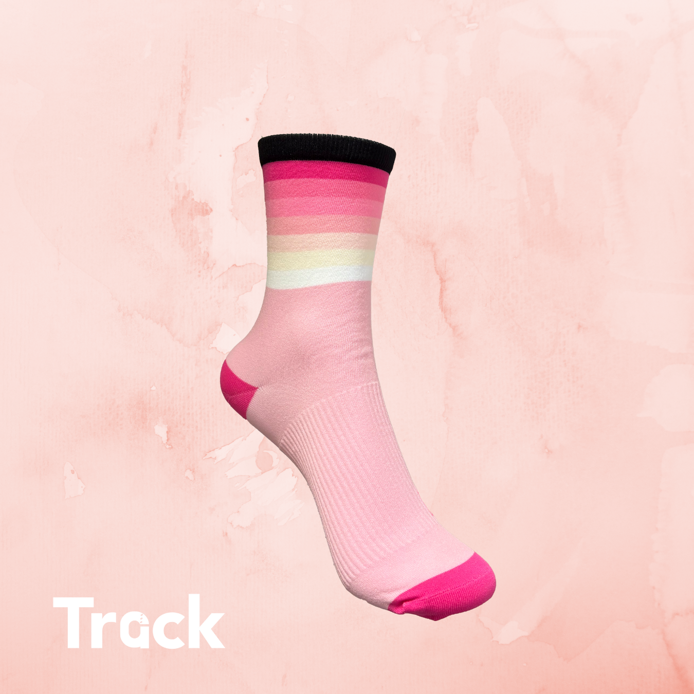 Track Performance Socks - Gradient Pink