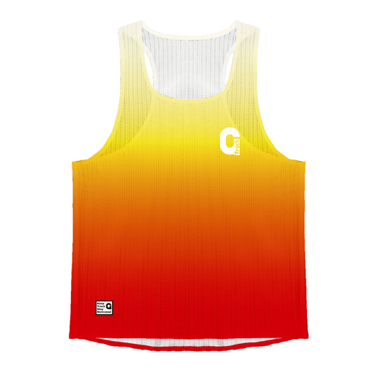 Men's Aero Sprint Race Vest - Yellow Orange