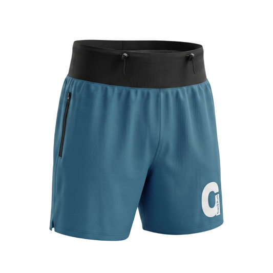 TrackRun Elite Running Gear System Shorts - Deep Turquoise 專業跑步機能裝備短褲 深松石藍