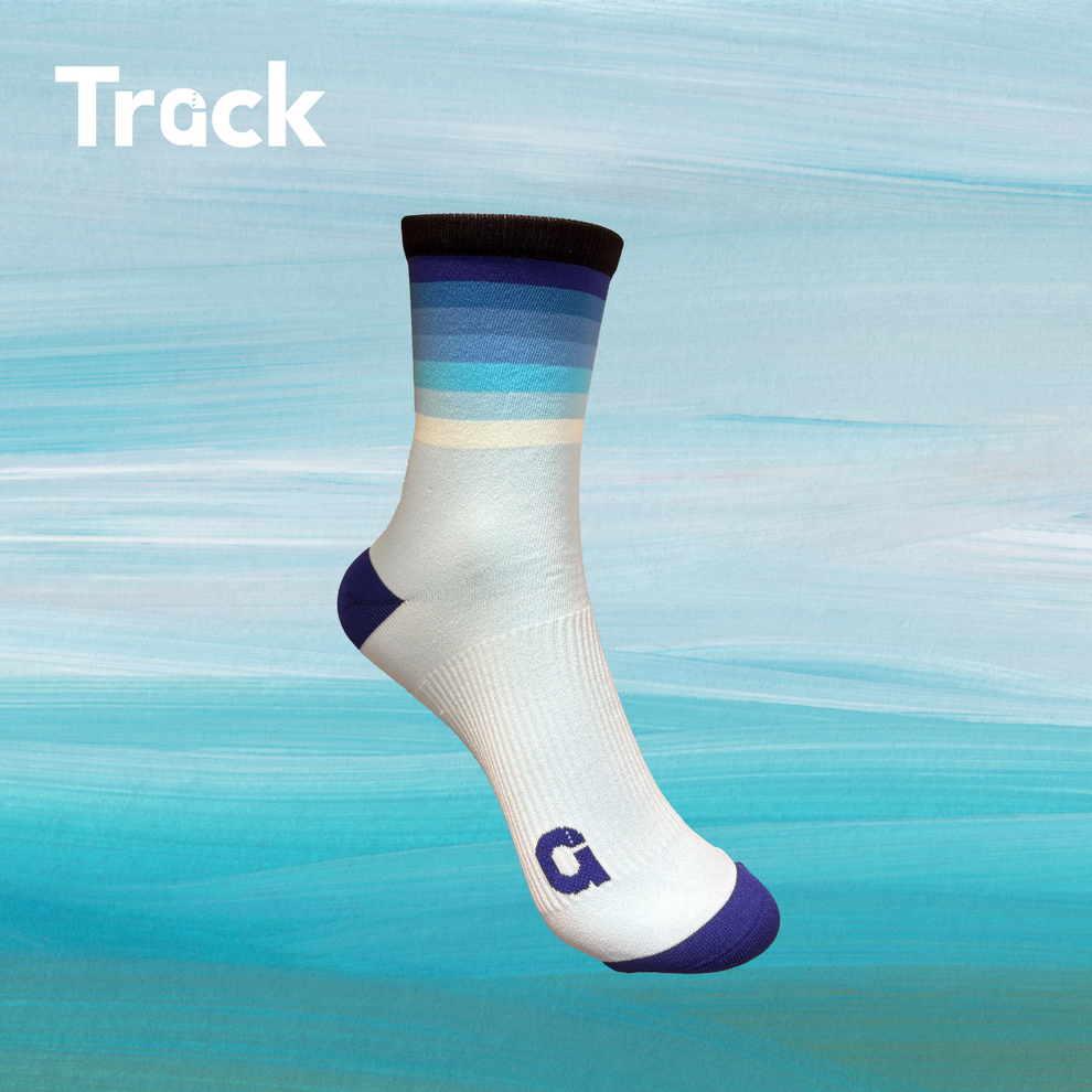 Track Performance Socks - Gradient Blue – Track Running