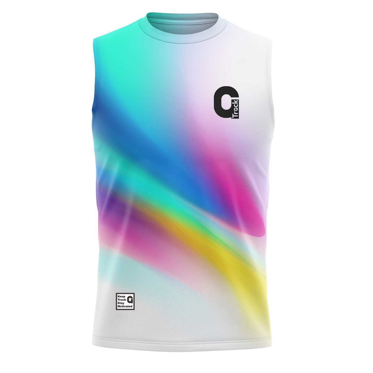 TrackRun Muscle Tank 緊身無袖上衣 - Rainbow Fusion